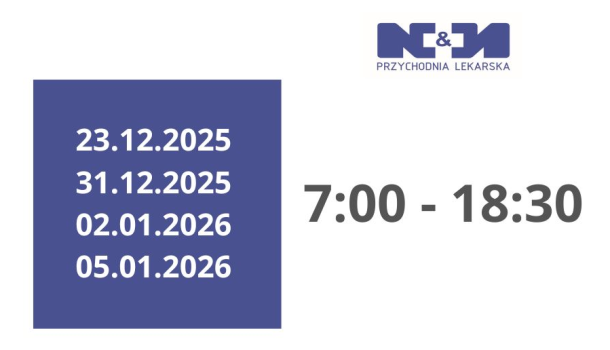 Godziny pracy w okresie świątecznym